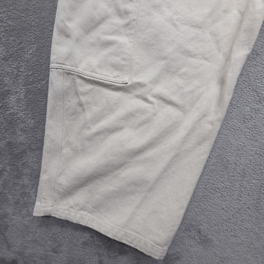 Nike Life Men's Utility Pants L Measured 34x26 Beige White Cargo Cotton - Picture 2 of 14